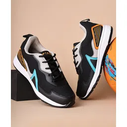 TRASE Colour Blocked Lace Up Running Shoes - Black-picture-28