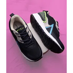 TRASE Colour Blocked Lace Up Running Shoes - Navy Blue-picture-24