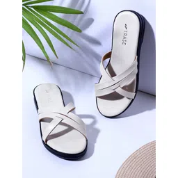 TRASE Women Open Toe Flats with Bows image 1