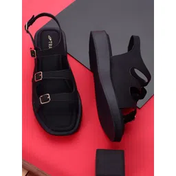 TRASE Women Open Toe Flats with Buckles-picture-12