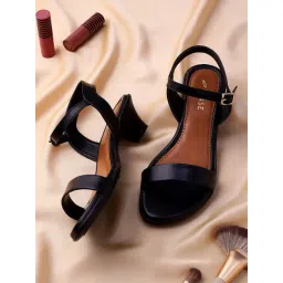 Trase Women's Black Ankle Strap Sandals-picture-22