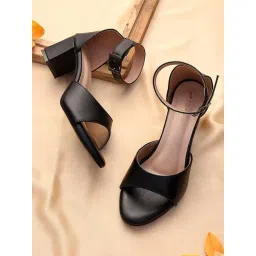 Trase Women's Black Ankle Strap Sandals-picture-17