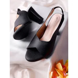 Trase Women's Black Back Strap Sandals-picture-25