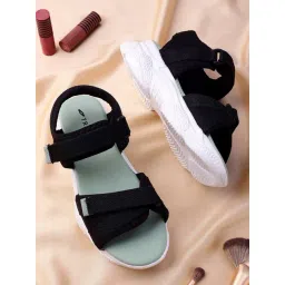 Trase Women's Black Floater Wedges-picture-19