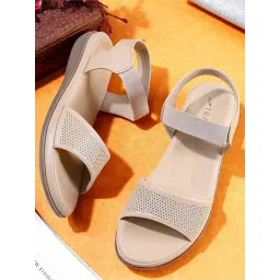Trase Women's Cream Ankle Strap Sandals-picture-34