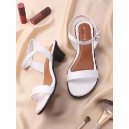Trase Women's White Ankle Strap Sandals-picture-27