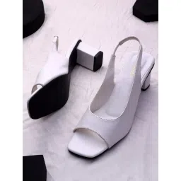 Trase Women's White Back Strap Sandals-picture-23