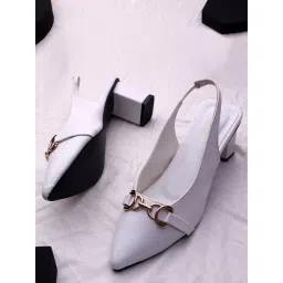 Trase Women's White Back Strap Sandals-picture-22