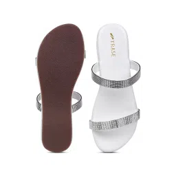 Trase Women's White Casual Wedges image 4