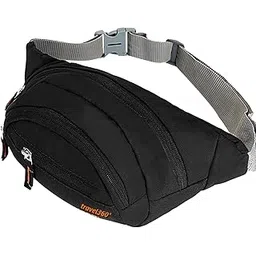 travel360 degree Waist Bag for Men and Women - Chest Bag with Adjustable Strap - Lightweight Travel Accessories for Hiking, Travel, Camping, Outdoors - (Black, 38 x 9 x 17cm)-picture-28