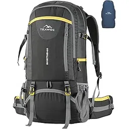 trawoc INVICTUS 60L Travel Backpack Hiking Trekking Bag Camping Rucksack for Men & Women with Rain Cover/Shoe Compartment MHK003, 3 year Warranty-picture-13