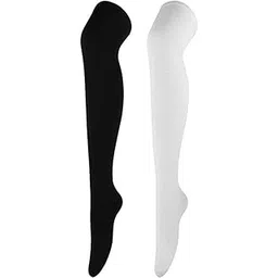 trazo Women's Thigh High Socks Over the Knee High Knitted Casual Boot Socks, Stiped Long Fashionable Stockings (Pack of 2)-picture-31