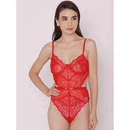 Treasure chest Veronica Sheer Non Padded Non Wired Lace Bodysuit-picture-37