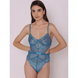 Treasure chest Veronica Women Sheer Non Padded Non Wired Lace Bodysuit-picture-38