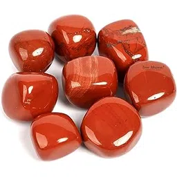 TREE MAISON CORONATING HOMES Crystal Red Jesper Tumble Stone Pebble Tumbled Gemstone for Reiki Healing Vastu Correction Gravels for Aquarium Home Decor Garden Table 100 Gm-picture-28