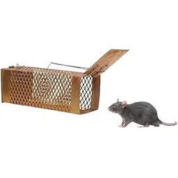 Treetrunks | Heavy-Duty Rat Trap Cage for Small & Large Rodents | Metal Chuha Pinjara | Humane Live Catch Rodent Control Cage for Home, Kitchen, Warehouse, & Food Storage Areas (Burfi Trap)-picture-14