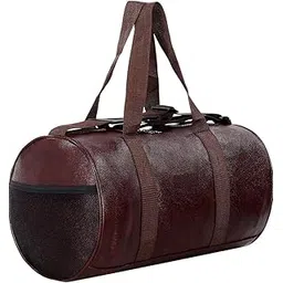 treggo Brown Leatherette Duffel Travel Gym Bag for Men & Women – Stylish Multipurpose Sports, Weekend & Office Carry Bag with Shoulder Strap-picture-40