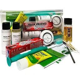 TREKFRIEND 12 in 1 Travel Kit – Compact Grooming, Hygiene & Toiletry Kit for Men & Women | Includes Shampoo, Toothpaste, Toothbrush, Moisturizer, Face Wash, Soap, Comb, Ear Buds & More | Ideal for Trips, Holidays, Hotels & Daily Use-picture-22
