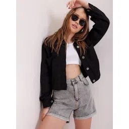 Trend Alacati stili Spread Collar Denim Jacket-picture-39