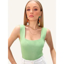 Trend Alacati stili Women Cotton Crop Top-picture-33