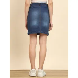 Trend Arrest Blue Mini Denim Skirt image 2