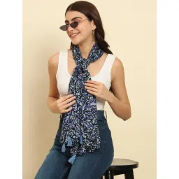 Trend Arrest Blue Printed Scarf-picture-17