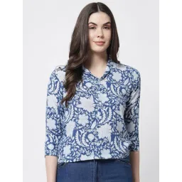 Trend Arrest Blue Printed Shirt-picture-12