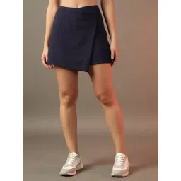 Trend Arrest Navy Blue Polyester Skinny Floral Casual dresses-picture-38