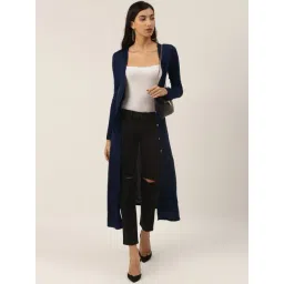 Trend Arrest Navy Full Sleeves Long Shrug-picture-33