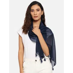 Trend Arrest Navy Tassels Scarf-picture-37