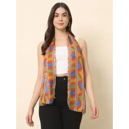 Trend Arrest Orange Printed Scarf-picture-13