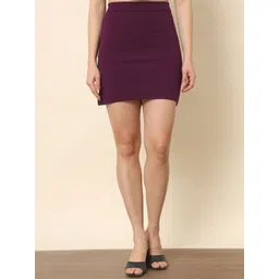 Trend Arrest Straight Fit Slit Pencil Mini Skirt-picture-30