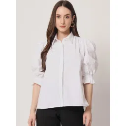 Trend Arrest White Cotton Regular Fit Shirt-picture-17