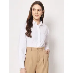 Trend Arrest White Cotton Regular Fit Shirt-picture-18
