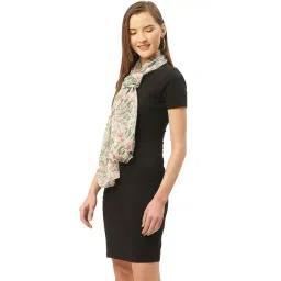 Trend Arrest White Floral Print Scarf-picture-41