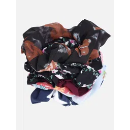 Trend Arrest Women Black & Blue Set of 5 Ponytail Holders-picture-34