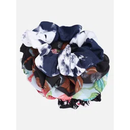 Trend Arrest Women Multicoloured Set of 5 Scrunchies-picture-28
