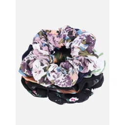 Trend Arrest Women Purple & White Set of 5 Ponytail Holders-picture-18