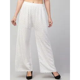 Trend Level Ethnic Motifs Embroidered Palazzos-picture-40