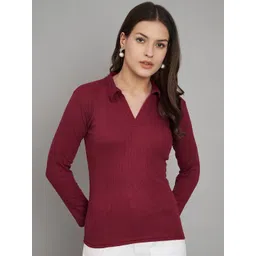 Trend Level Shirt Collar Regular Top-picture-40