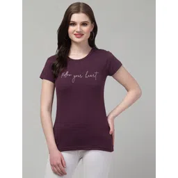 Trend Level Typography Cotton T-shirt-picture-19