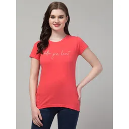 Trend Level Typography Printed Cotton T-shirt-picture-15