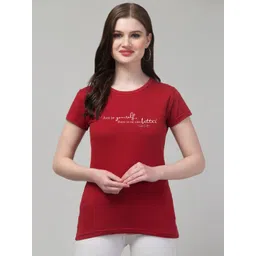 Trend Level Typography Printed Cotton T-shirt-picture-18