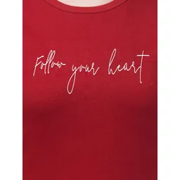 Trend Level Typography Printed Cotton T-shirt image 5