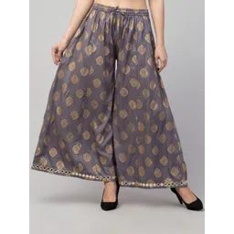 Trend Level Women Ethnic Motifs Printed Flared Knitted Palazzos-picture-24