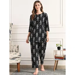 TREND ME Women Printed Pure Cotton Night suit-picture-23