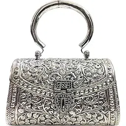 trend overseas Women's Clutch (Handle_Silver_10077_Silver)-picture-10