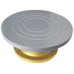 trending products villa Premium Quality, Heavy Fiber Turntable, 360 Degree Smooth Rotation, 12 Inch Silver Plated Cake Server-picture-30