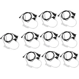 TRENDIVIBE 10pcs Advanced Covert Acoustic Tube bodytypeguard FBI Earpiece Headset PTT Mic-picture-10