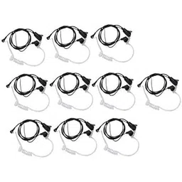 TRENDIVIBE 2x10pcs Advanced Covert Acoustic Tube bodytypeguard FBI Earpiece Headset PTT Mic-picture-17